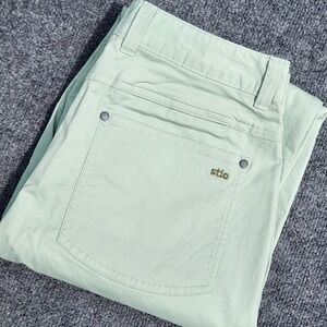 Stio Fresh Lichen Rivet Twill Carpenter Pants sz 6 Organic Cotton Blend straight